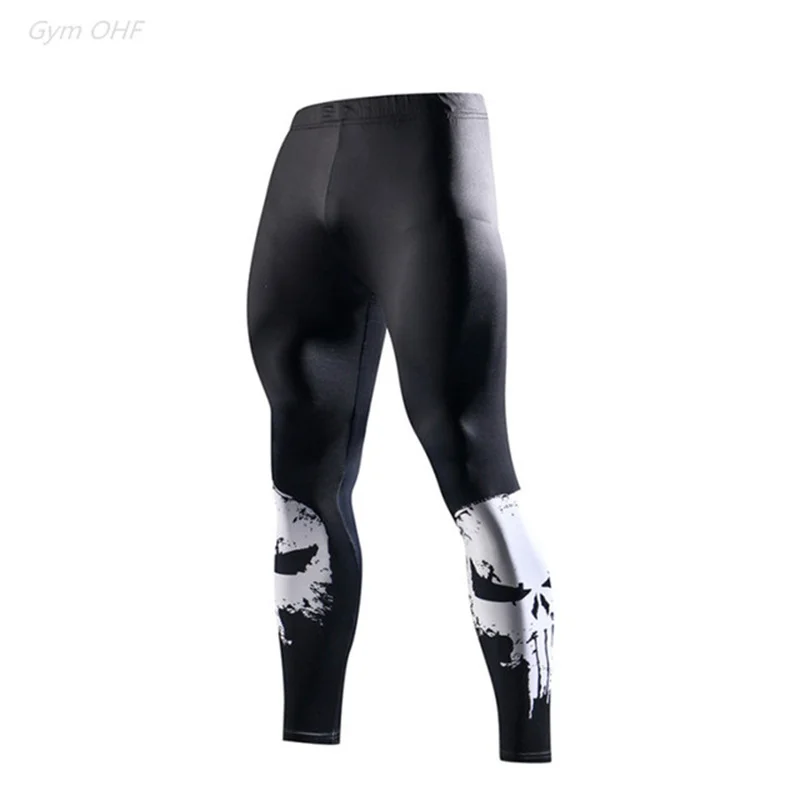 Compression Leggings Men Running Sports Men Tights 3D Printing Gym Fitness Jogging Pants Quick Dry Trousers Workout Training