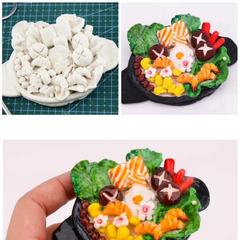 500g New Stone Plastic Clay DIY Handmade Refrigerator Sticker Doll Making Non Burning Natural Air Drying Doughs