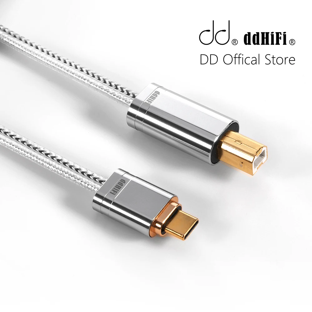 

DD ddHiFi TC09BC USB-C to USB-B Double Shielded Structure HiFi Audiophile Audio Cable with High Quality Sound