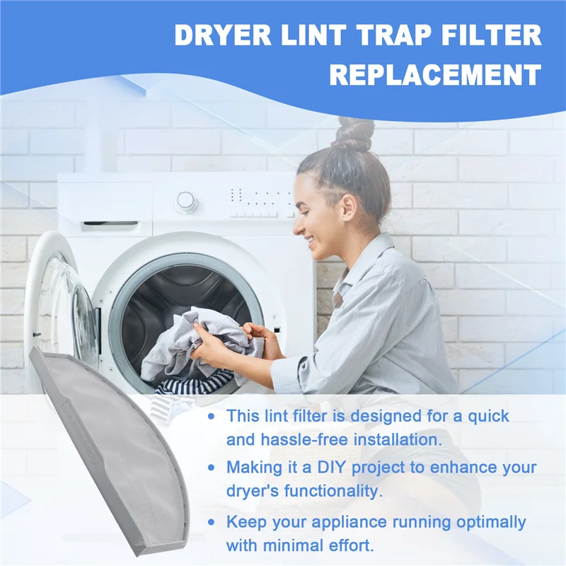 

AB56-DC61-02595A Dryer Lint Trap Filter Replacement For Samsung Dryer Replaces AP4578777 PS4206799 EAP4206799 DV42H5200EW/A3