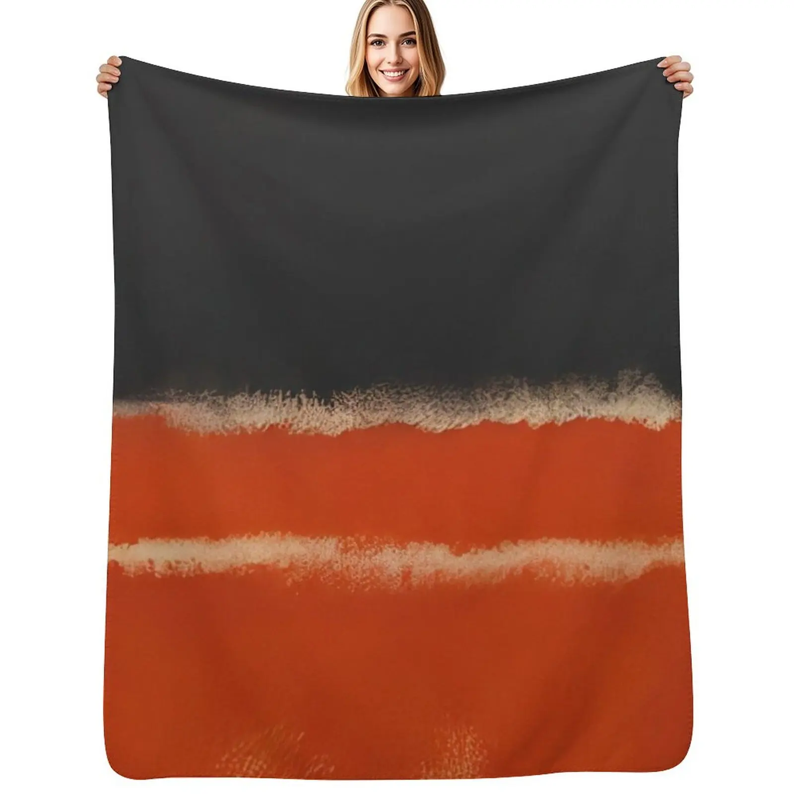 Mark Rothko - Red - 1968 Throw Blanket Winter beds Flannel Hairys bed plaid Soft Plaid Luxury Designer Blankets