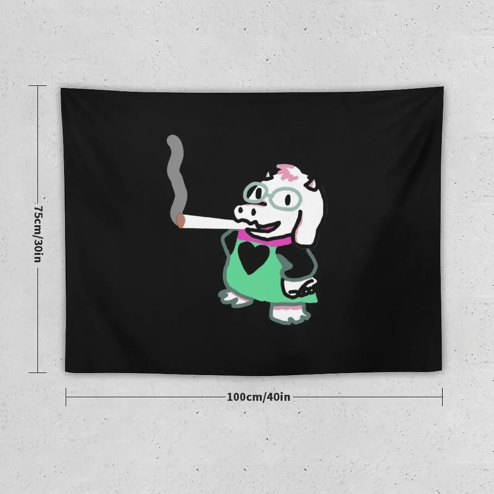 Ralsei Blunt design Tapestry Anime Decor Home Decorations Bedroom Decorations Tapestry