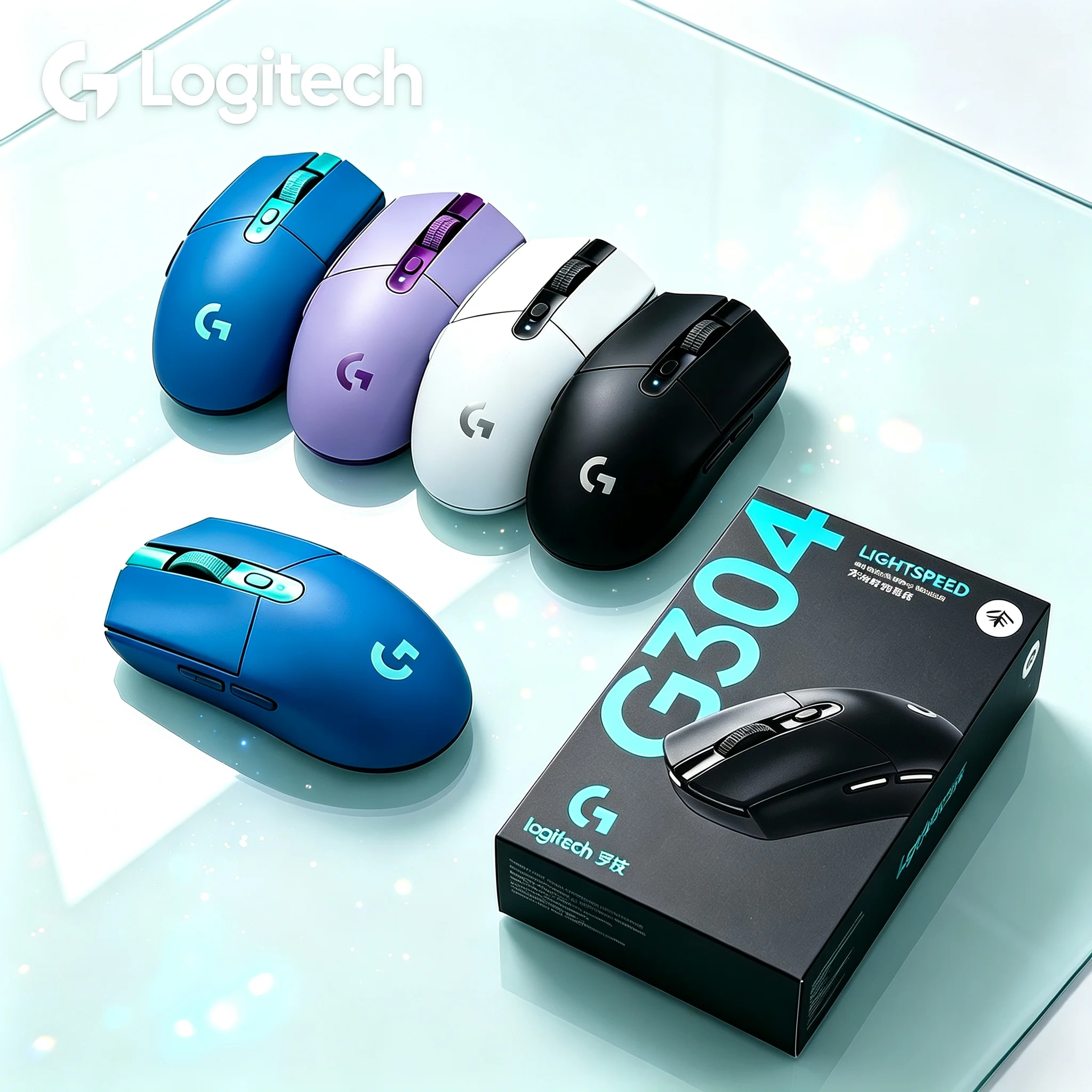 Logitech G304 LIGHTSPEED Wireless Gaming Mouse Fast Wireless Response 6 Programmable Keys For Windows Laptop
