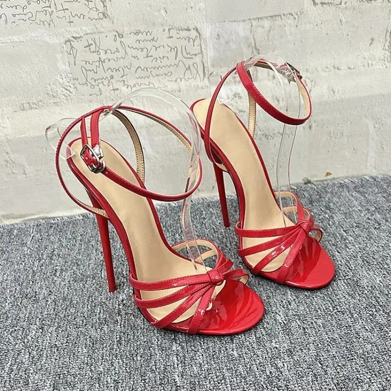 

Plus Size 48 14CM Womens Shoes Sexy Open Toe Ultra High Heels Sandals for Woman Model Stage Shoes Designer Shoes Sandalias Mujer