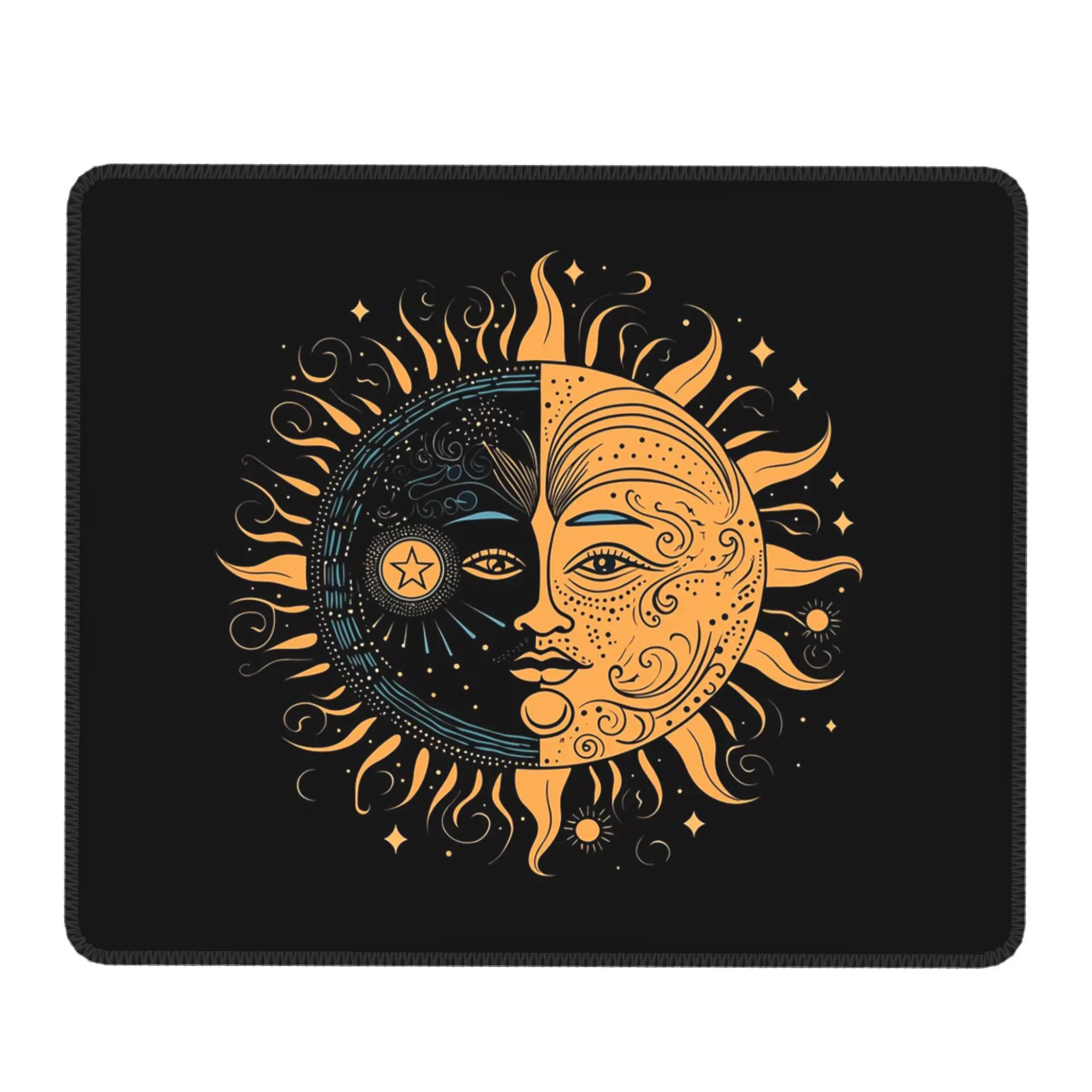

Celestial Landscape Moon And Sun Mouse Pad Computer Keyboard Mouse Mat Gamer PC Laptop Desk Mat Office Table Mats