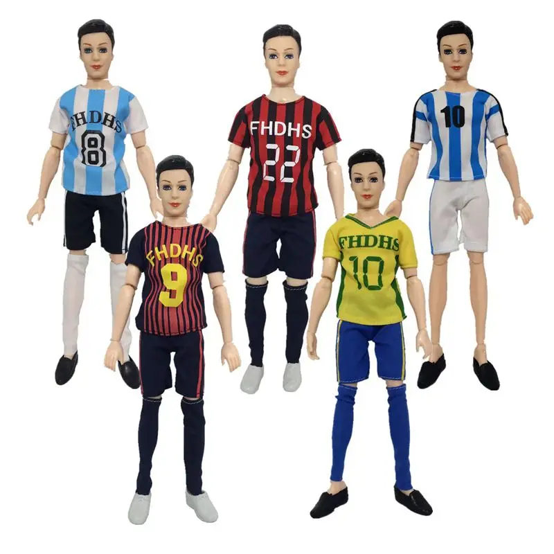 New Fashion Sport Suits Ken Doll Clothes 8 Items /Lot Kids Toys Miniature Accessories For Boy Friend DIY Dressing Game