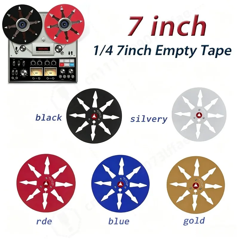 7 Inch Empty Tape Reel 1/4 Hollow Winding Hub Roll To Roll Small Spool Take Up Reel Disc for Film Tape Winding Equipment