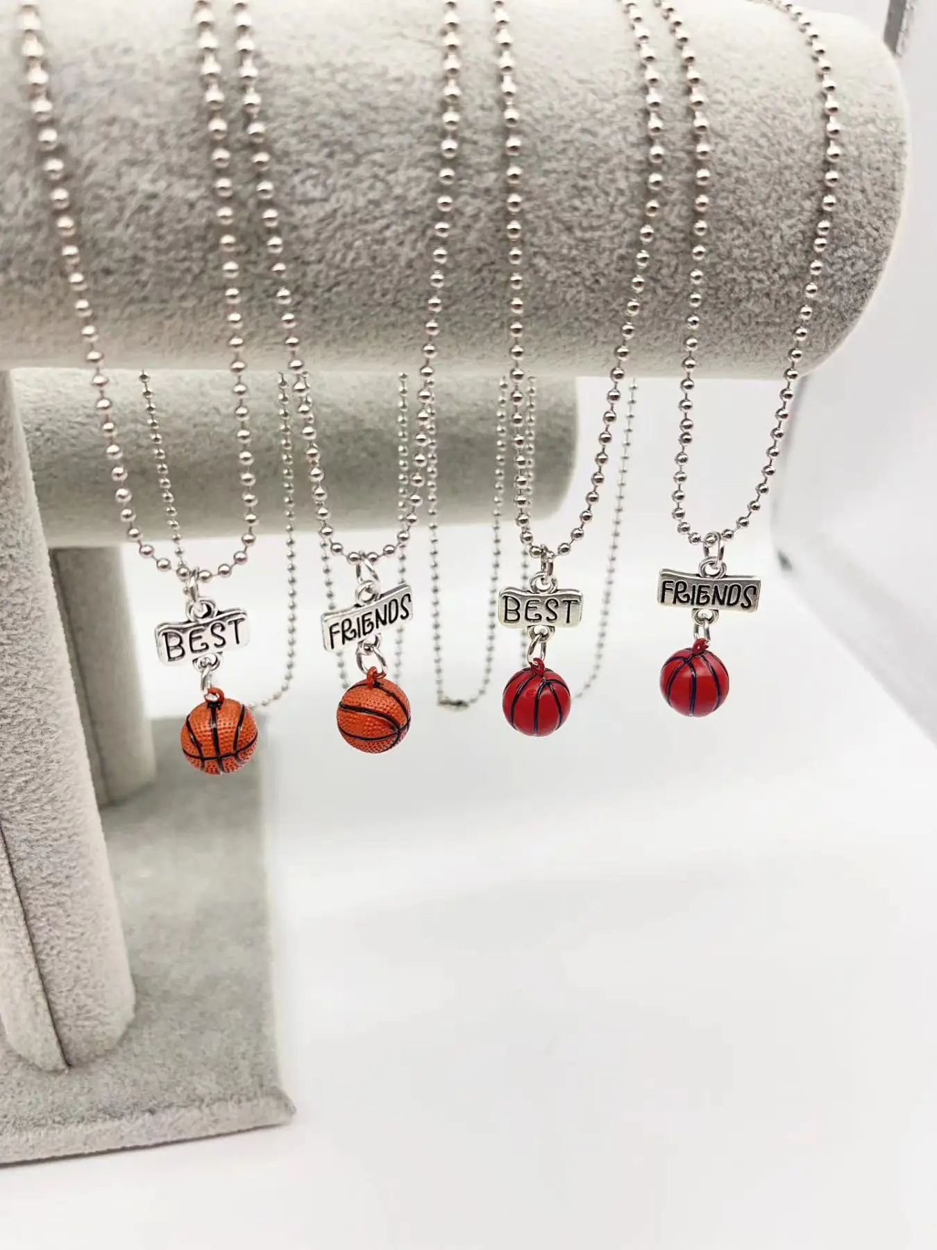 قلادة كرة السلة لأفضل صديق ، هدية لأفضل صديق ، زميل #2