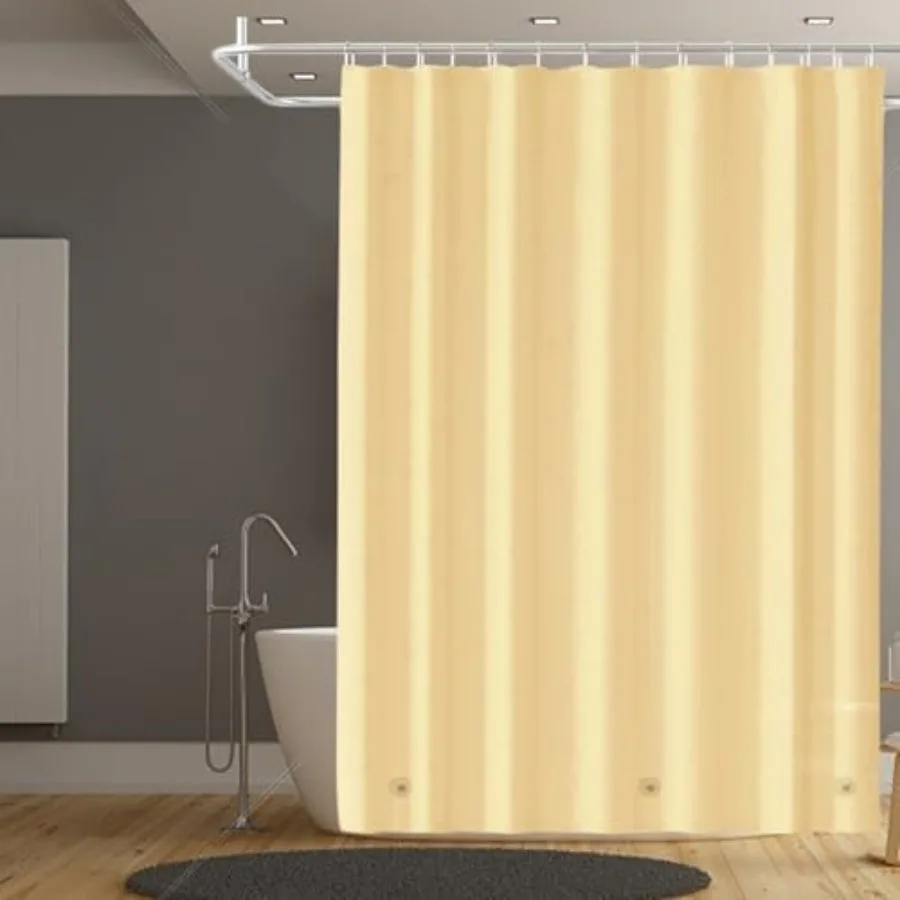 

Shower Curtain Liner, 4G PEVA Shower Ler, Plastic Peva Waterproof Shower Curtas, ch with Grommet Holes 3 Magnetic Weights