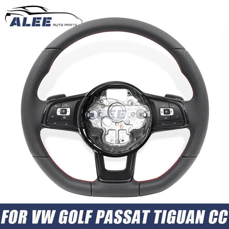 

Car Steering Wheel Nappa Leather for Volkswagen Golf Mk2 Mk3 MK7 7.5 GTI GTD GTE R Polo GTI Tiguan Passat DSG Car Accessories