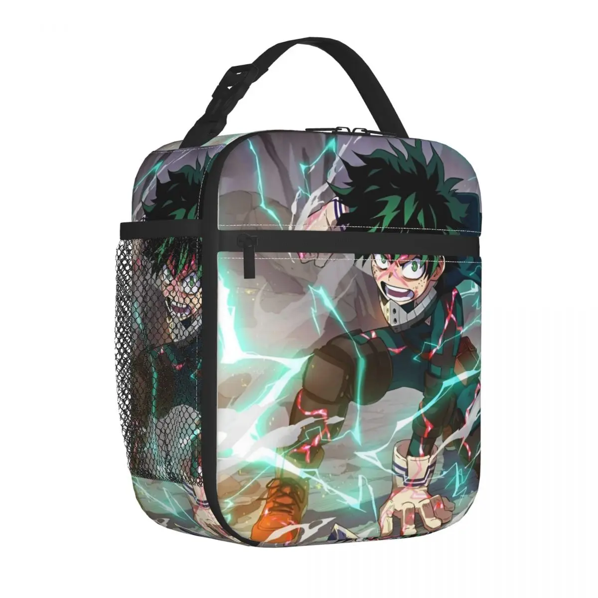 

My Hero Academia Insulated Lunch Bag Leakproof Midoriya Izuku Lunch Container Thermal Bag Tote Lunch Box Beach Travel Handbags