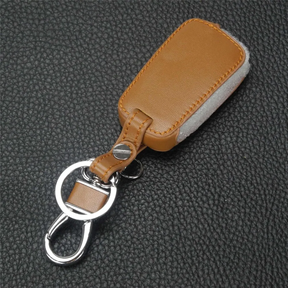 Jingyuqin Leather key Cover Case For Vauxhall / Opel / Astra H / Corsa D / Vectra C / Zafira 3 Buttons No Logo