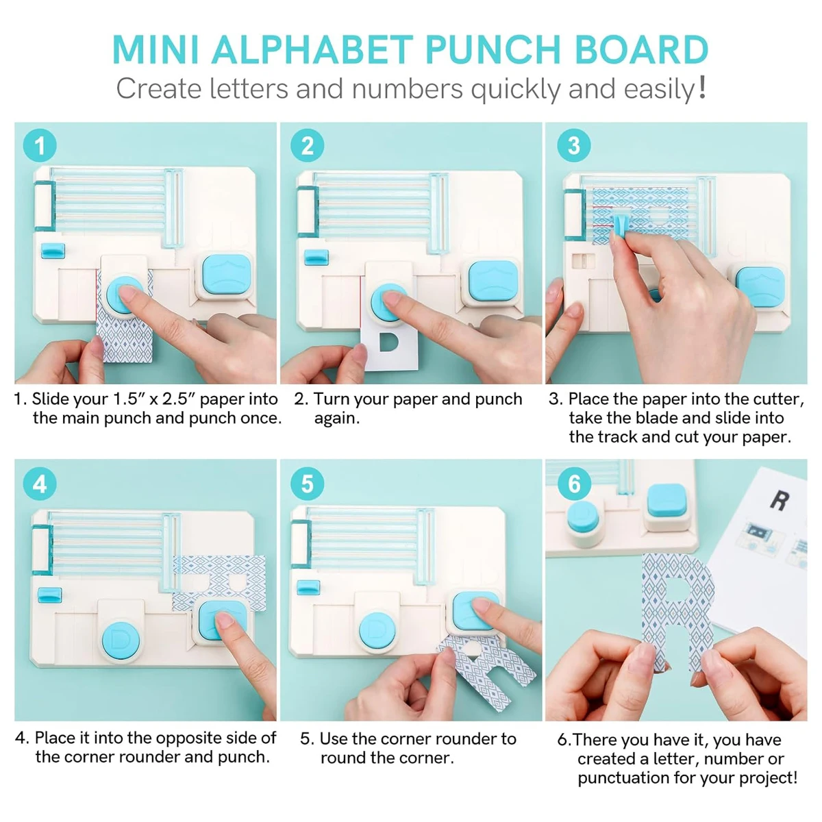 DIY Letter Embossing Machine for Handmade Greeting Cards - Manual Paper Press