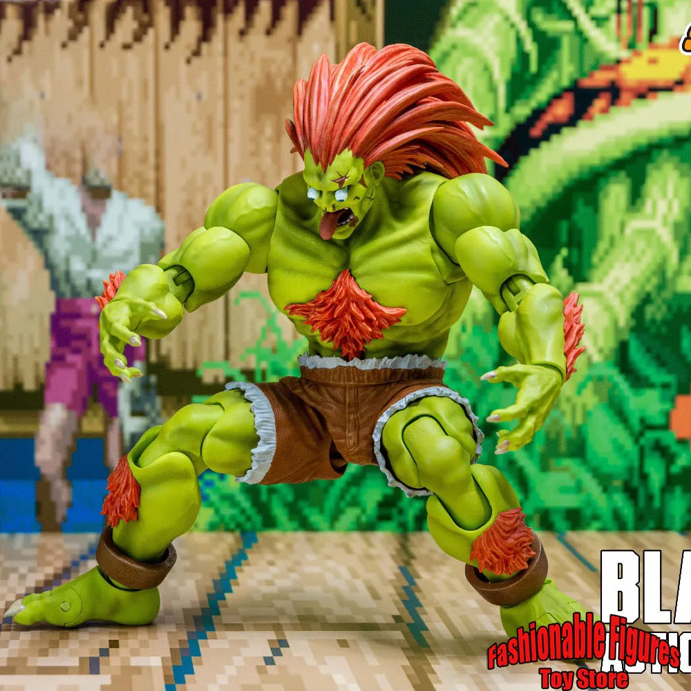 Strom ของเล่น 1/12 ผู้ชายทหาร Strong Blanka ต่อสู้เกมสีเขียว Orcs Challenger ชุด 6 นิ้ว Action Figure ของเล่นคอลเลกชัน