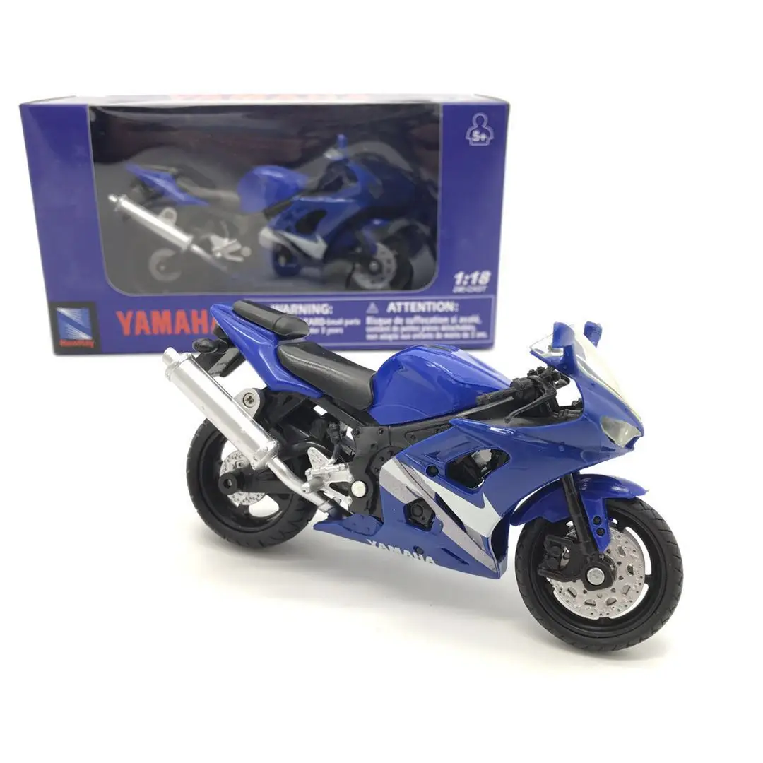 

Литая под давлением масштаб 1:18, пластиковая модель мотоцикла Yamaha R1, Коллекционная игрушка, подарок, сувенир, украшение для дисплея