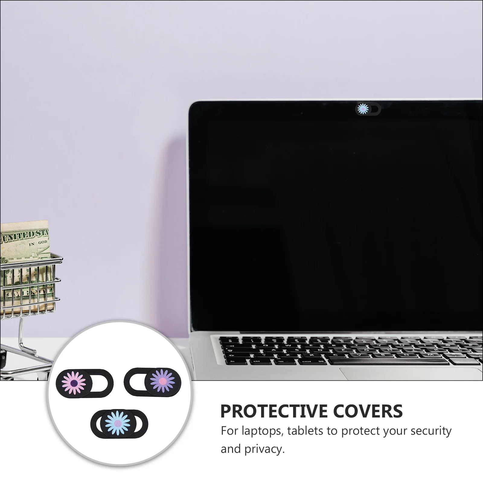 

3pcs Tablet Webcam Slide Laptop Privacy Cover Large Hole Design Does Not View Webcam Cover Slider Security