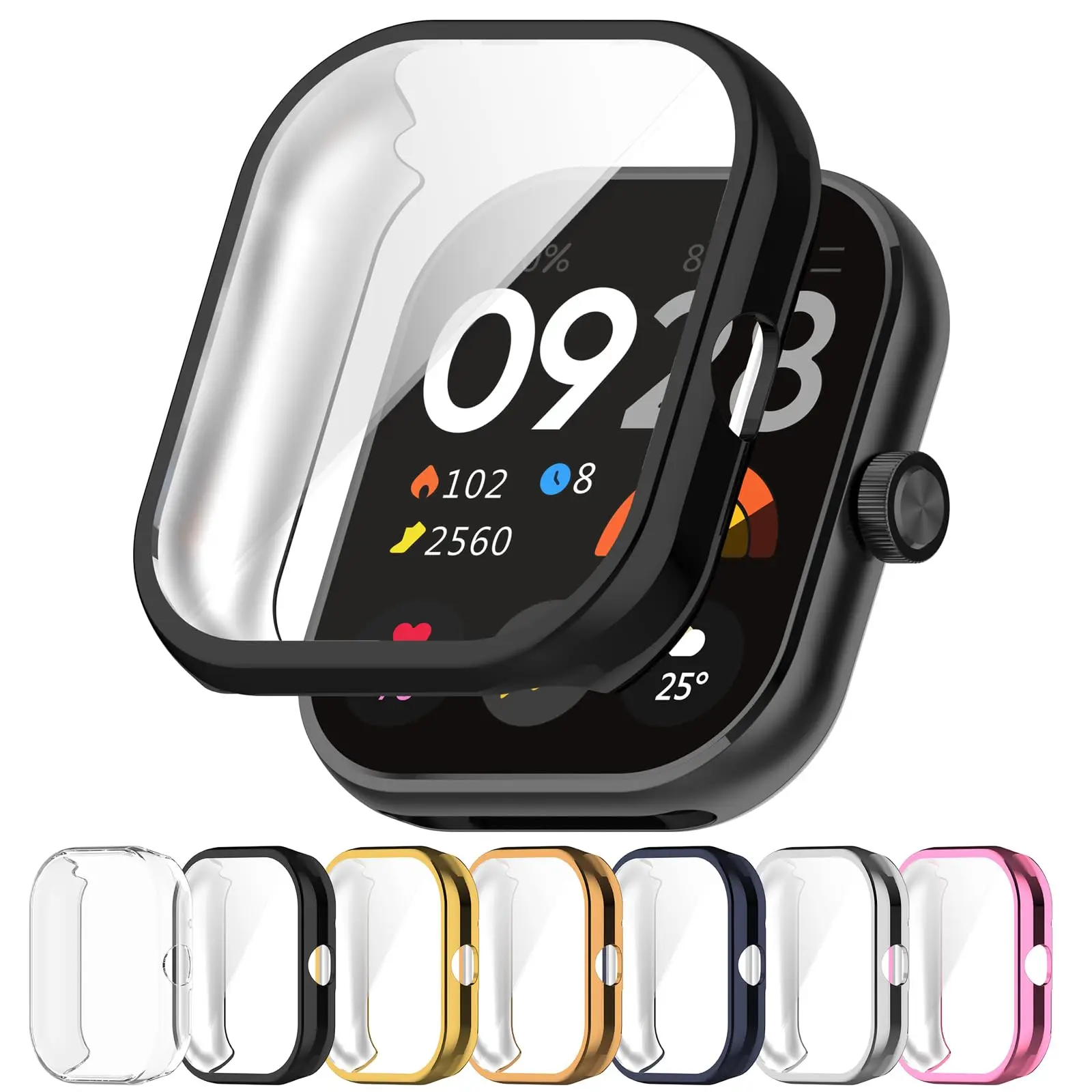 TPU  Case for Redmi Watch 4 Case Cover - Full Coverage TPU Protective Case Cover For Xiaomi Redmi Watch 4