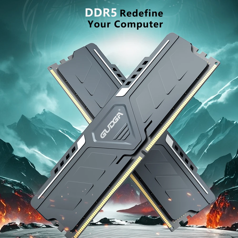 GUDGA Memoria Ram DDR5 8GB/16GB/32GB 4800MHz 5600Mhz 6000Mhz 6400Mhz 6800Mhz  CL34/38/46/40 Desktop Computer Dimm Memory view 2
