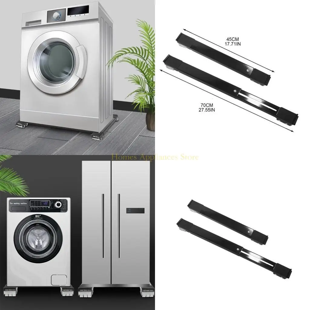 D0AB Washing Machine Stand Movable Refrigerator Raised Base Mobile Roller Bracket