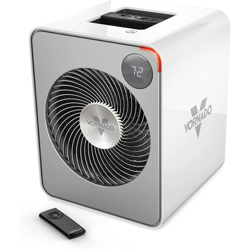

VMH500 Whole Room Metal Heater with Auto Climate, 2 Heat Settings, Adjustable Thermostat, 1-12 Hour Timer, and Remote, Ice White