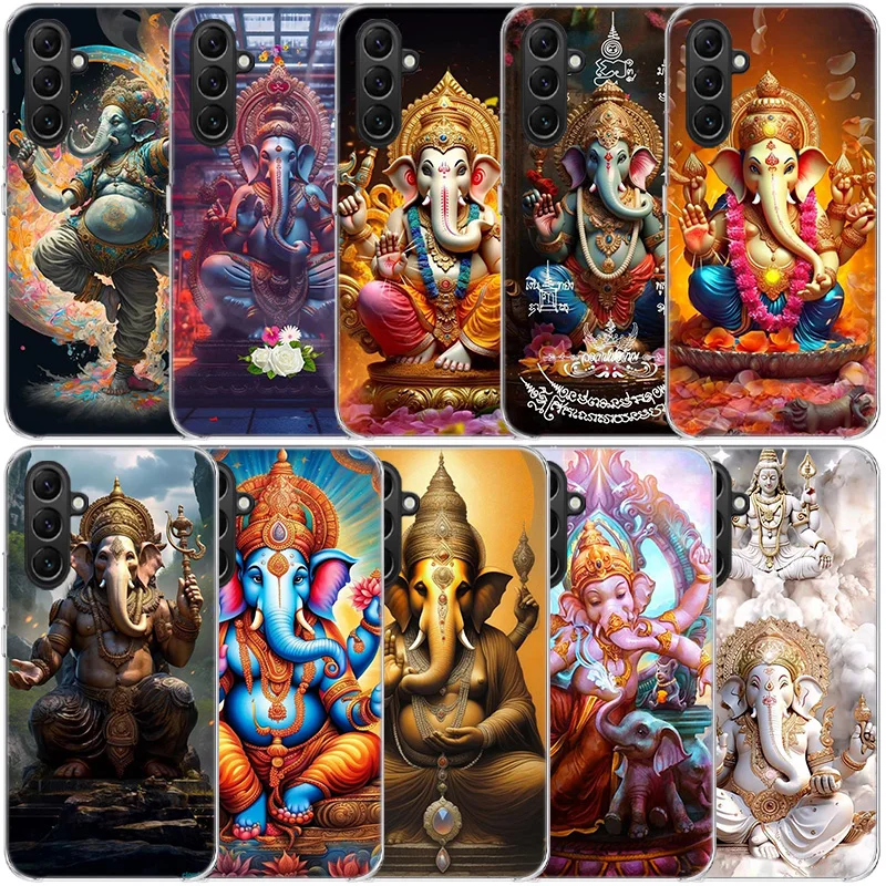 Ganesh lord Clear Phone For Samsung Galaxy A55 A35 A25 A15 A05S A04S A14 A24 A34 A54 A03S A13 A23 A33 A53 A73 A9 A8 A7 A6 Cover