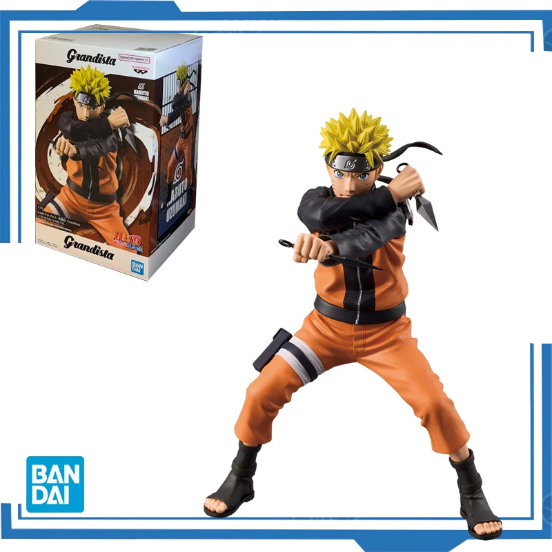 Bandai Original BANPRESTO Anime NARUTO Grandista 2.0 ROS Uzumaki Naruto PVC Action Figure Model Collectible Toys