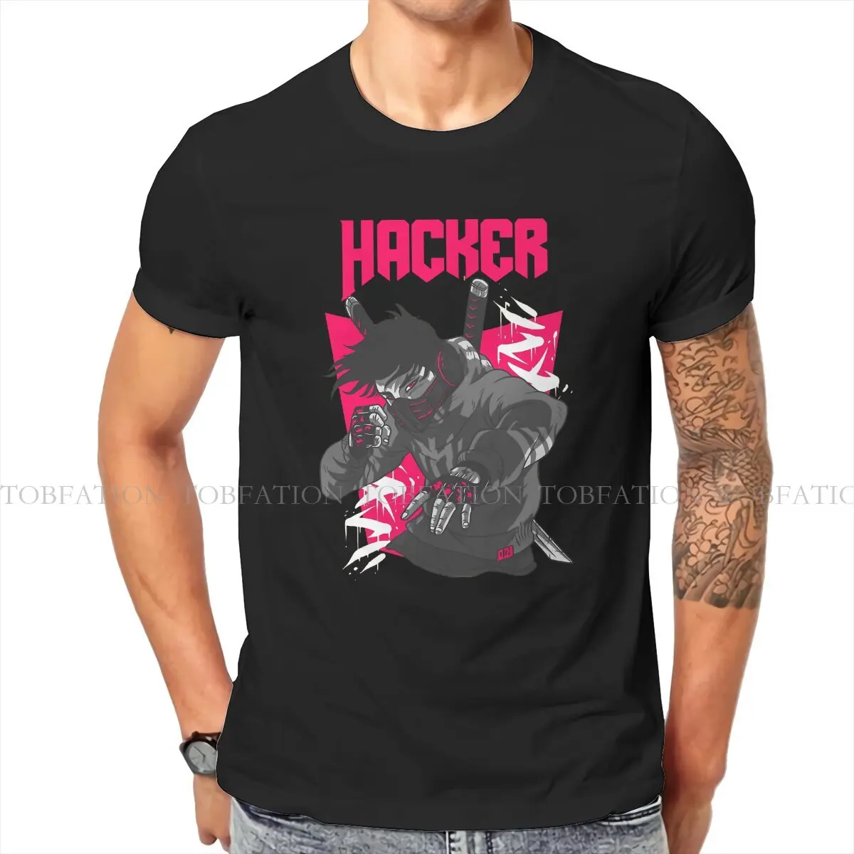 Linux Operating System Tux Penguin Man TShirt Urban Hacker Ninja Fashion T Shirt Harajuku Sweatshirts New Trend