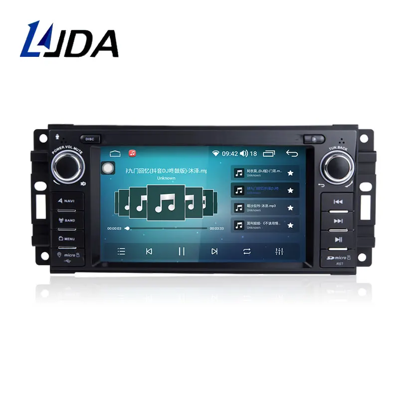 Ljda 8G+128G Android 13 Car Multimedia Radio Player For Dodge Chrysler Sebring Jeep Compass Commander Grand Cherokee Wrangler