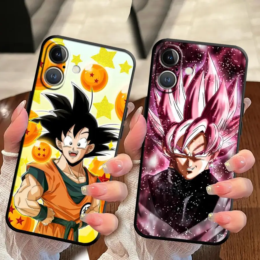 Dragon Ball Frieza Son Goku Schwarze weiche Handyhülle für iPhone 13 12 11 17 Pro Max 15 16 14 Plus XR 17Air 7 8 XS Max