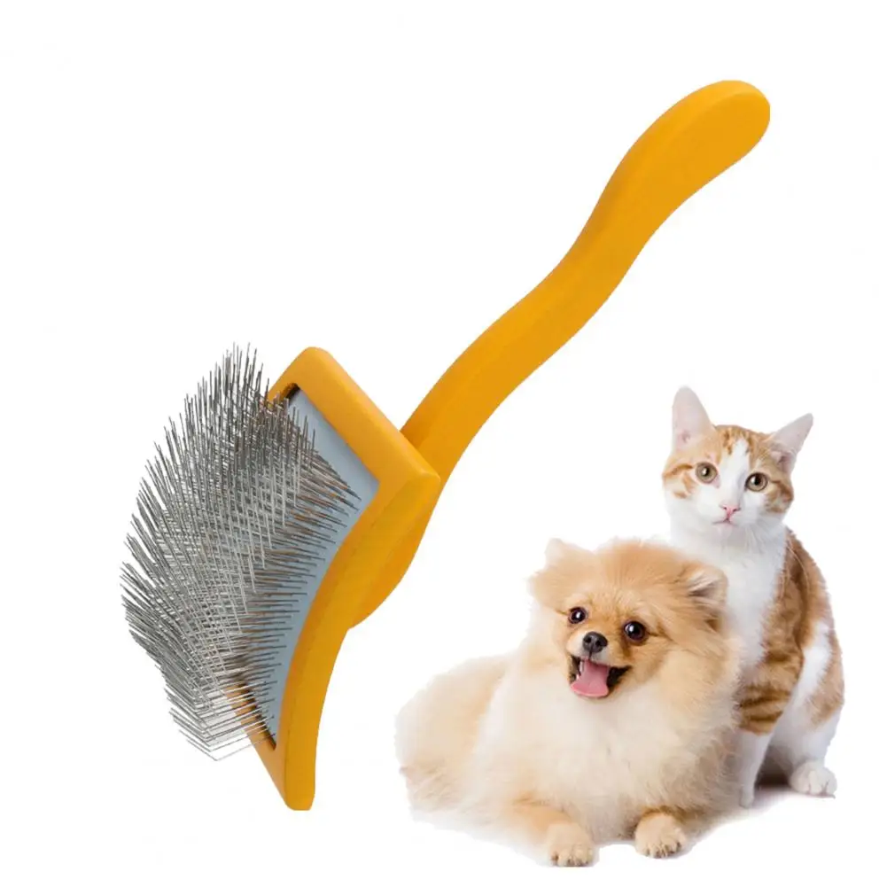 Non-slip Handle Pet Brush Healthy Coat Maintenance Comb Professional Dog Grooming Tool for Breeds for Shedding for Poodles