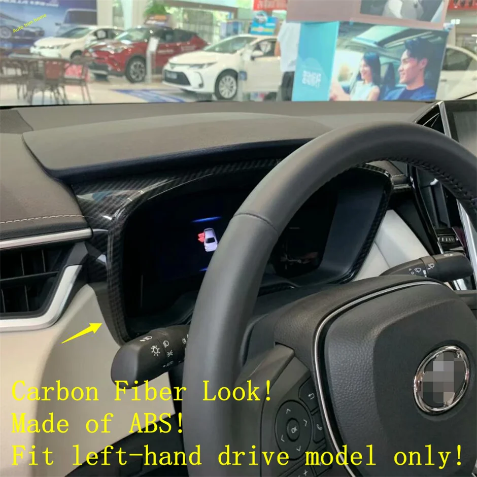 

Carbon Fiber Look / Matte Center Console Dashboard Instrument Panel Cover Trim For Toyota Corolla E210 2019 - 2025 Accessories