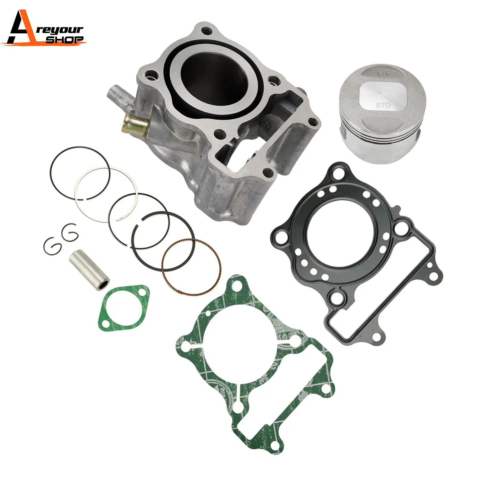 Areyourshop 52.4mm Cylinder Barrel Piston Gasket Kit For Honda SES 125 Dylan 2002 - 2006