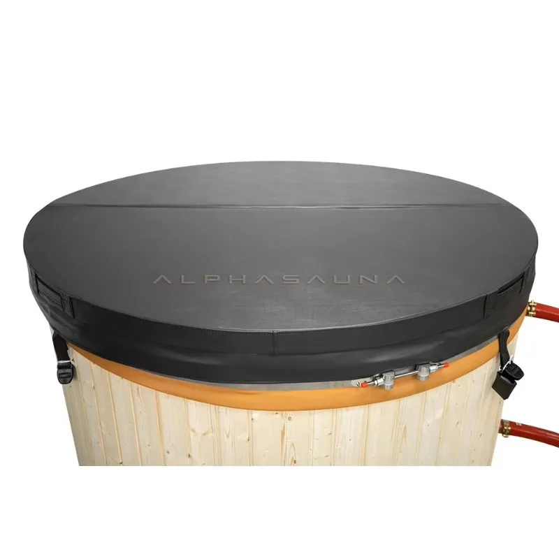 New Arrival Traditional Wood Fired Hot Tub With External Wood Stove For Villa Use 5 Person Freestanding Eco-Friendly Spa Tub