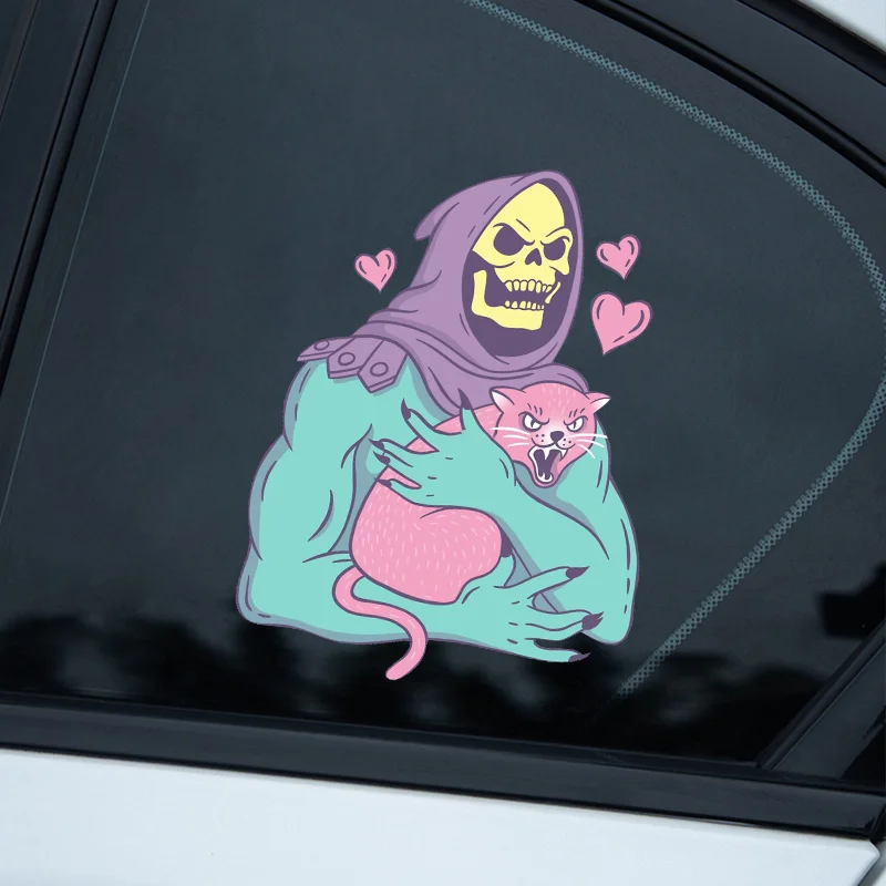 Skeletor\'s Cat, Vector Decal Sticker - Sticker Graphic - For Auto, Wall, Laptop, Cell, Truck, Windows