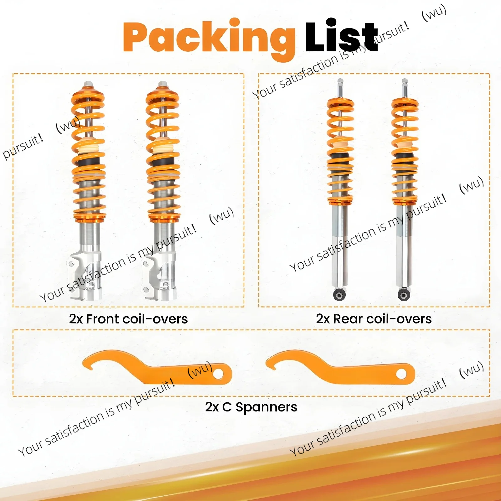 For VW Golf MK2 all models 83-92 for VW Golf MK2 / MK3 Volkswagen Corrado 1989-1995 Coilovers, Suspension Struts