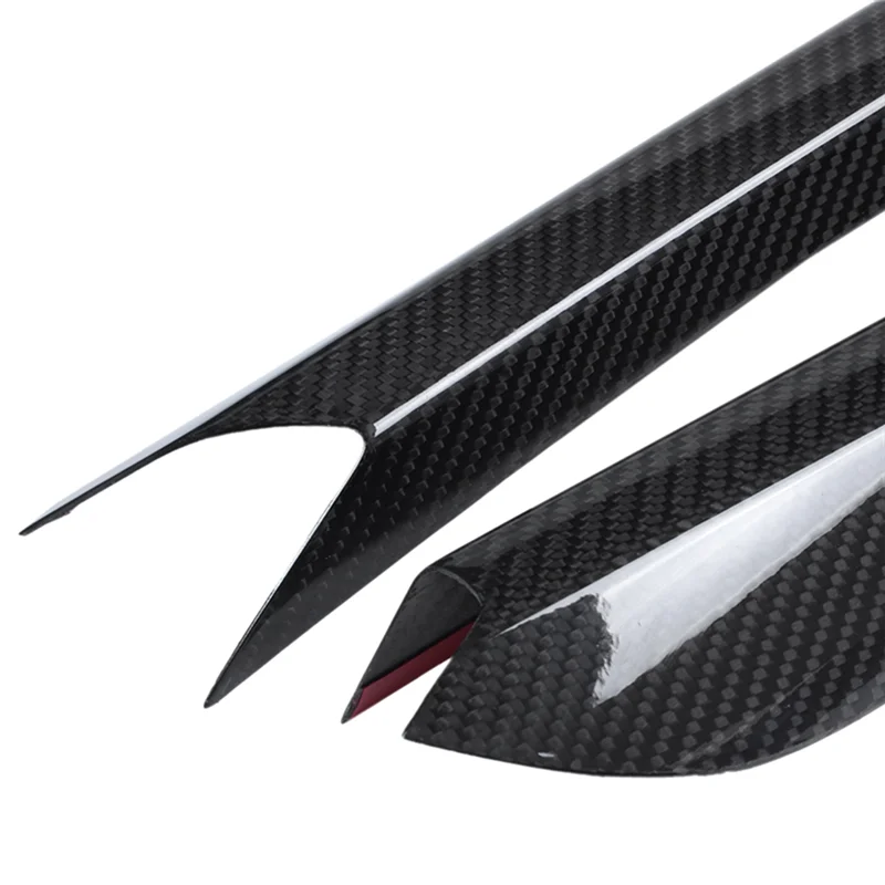 ABXN-For BMW X5 F15 2014-2018 ألياف الكربون الحقيقية وحدة التحكم المركزية والعتاد التحول لوحة الجانب شرائط الكسوة 1 زوج أغطية السيارات الداخلية