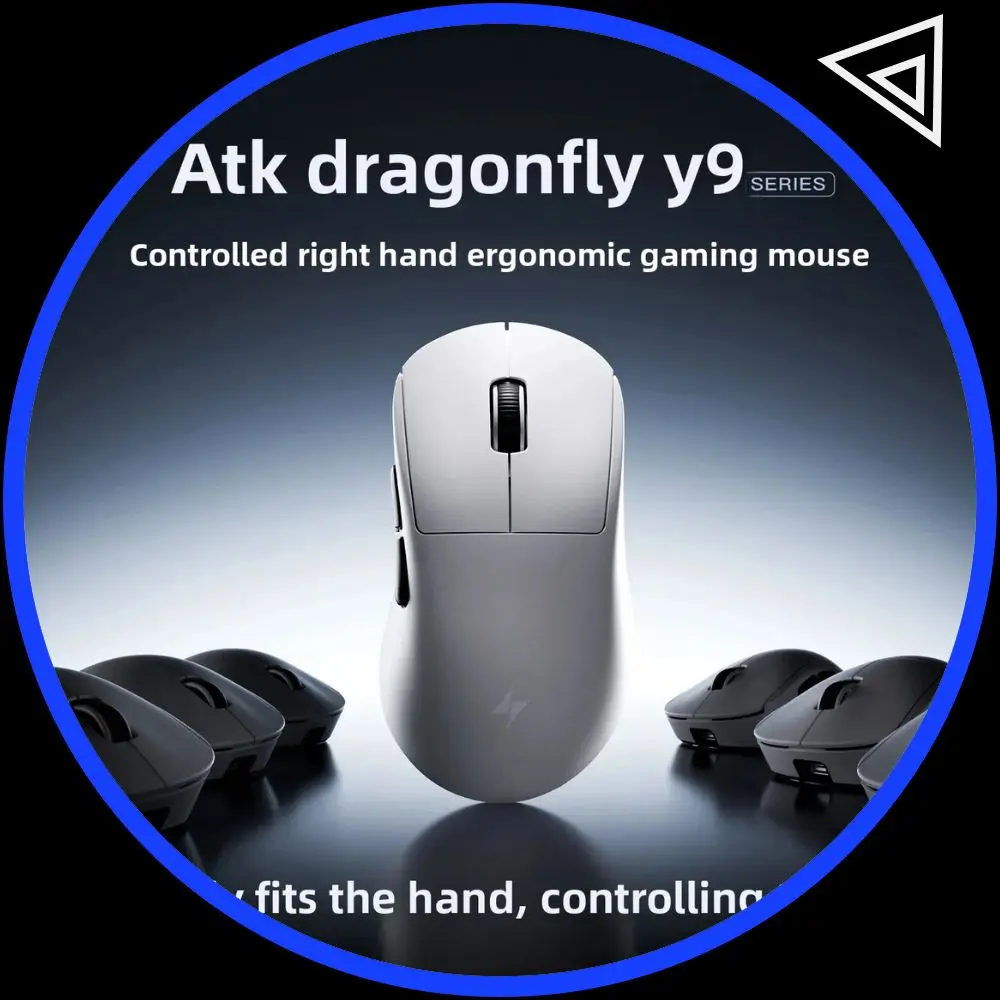 

ATK Dragonfly Y9 Wireless Mouse 3-mose Ergonomics Dual 8K Long Battery Life Gaming Mouse Customized E-sports PC Accessory Gifts