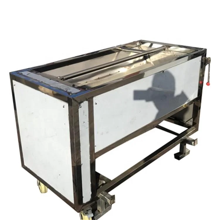Automatic High Capacity Engine-Powered Potato Ginger Brush Washing Peeling Cleaning Machine