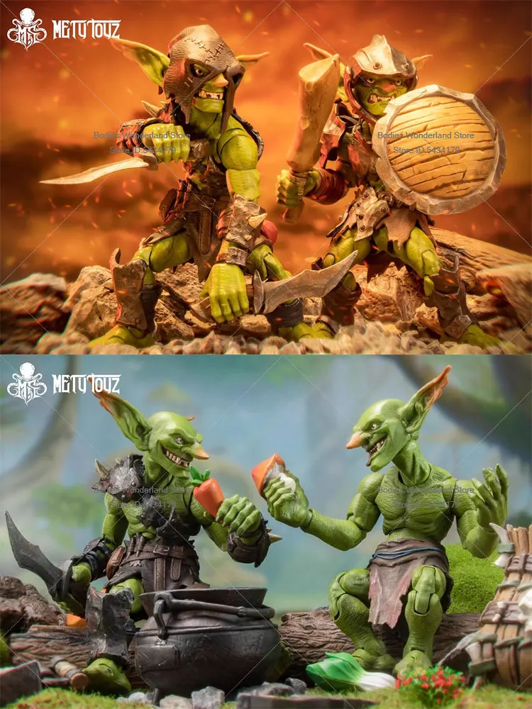 Originele Mety toyz 1/12 Schaal Soldaat Goblin Orc Goblin Exploratie Team Warrior 13CM Action Figure Pop Collectie - afbeelding 2
