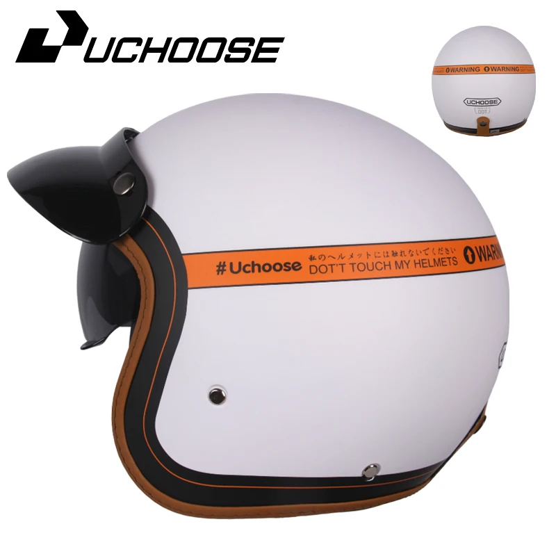 Stip open gezicht casco moto voor harley motoraccessoires mannen moto helmen gecertificeerd retro motorhelm cafe racer