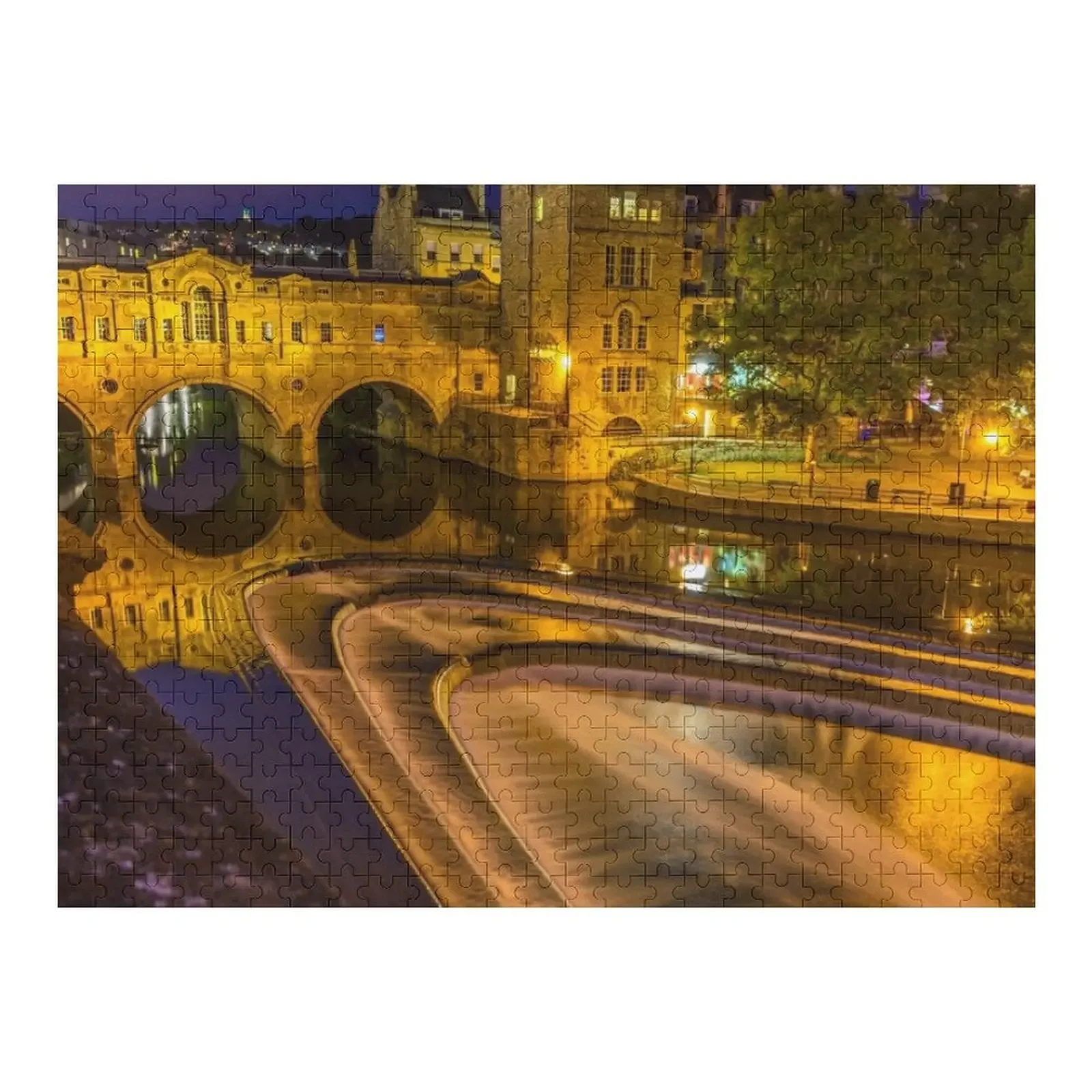 Puteney Bridge, Bath, Angleterre Puzzle Animal Personnaliser avec Photo Idées cadeaux personnalisées Puzzle