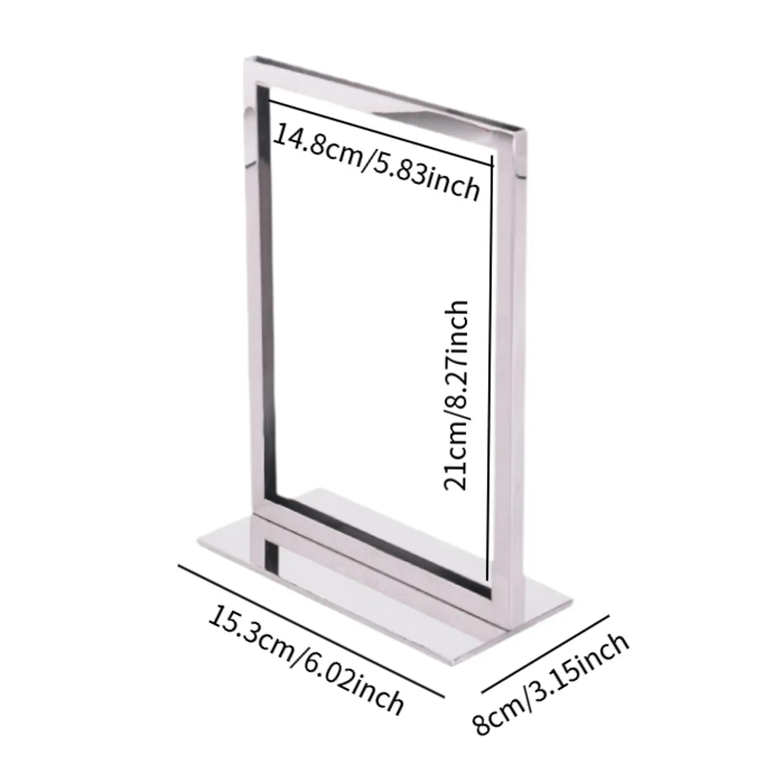 Poster Stand Double Sided Display Promotional Signs Sign Stand Tag Advertising Store Reusable Frame Desktop Sign Stand Holder