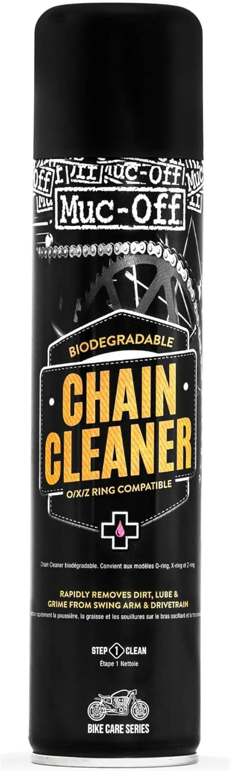 

Motorcycle Chain Cleaner & Degreaser Spray, 16.9 fl oz - Effective for On/Off-Road Cleaning