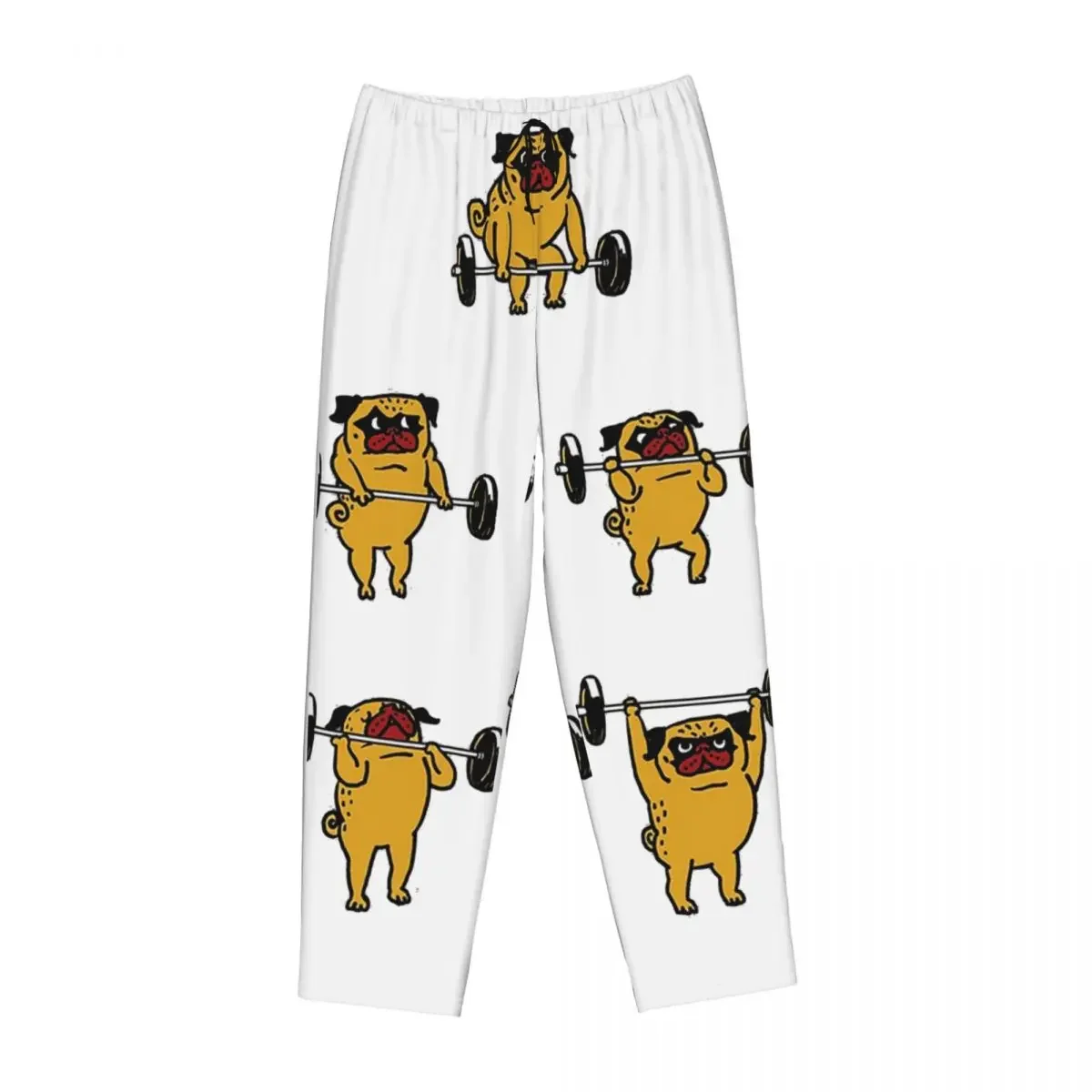 

Женские пижамные брюки Custom Clean And Jerks Pug с карманами для отдыха и сна