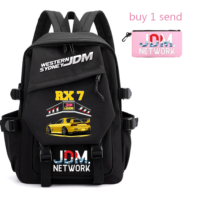 

2022 JDM Backpack Women's Backpack Satchel Student Casual Laptop Bag