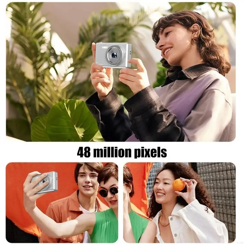 Digital Camera Portable Camera for Teens 8X Zoom Anti Shake Point Camera K1KF
