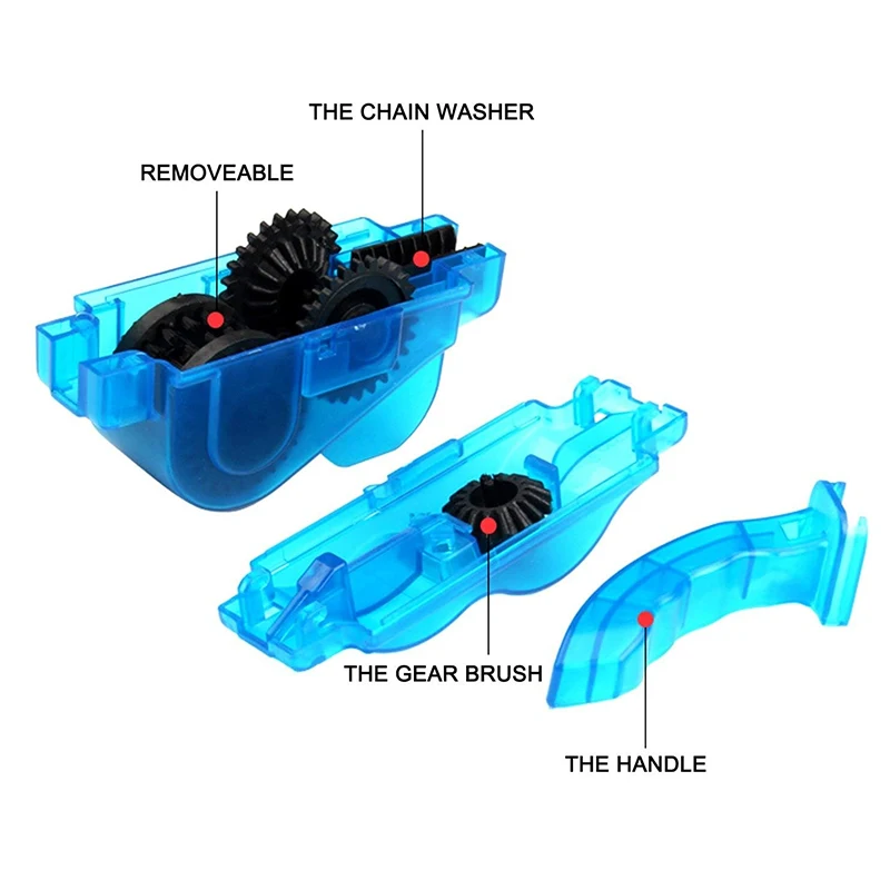 Очиститель цепи, портативный очиститель велосипедной цепи, щетки для велосипеда, скребок, инструмент для мытья MTB, аксессуары для езды на велосипеде