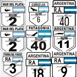 Argentyna Ruta 40 Naklejka na samochód Salta Cafayate Route 40 Wodoodporna osłona Zarysowania Naklejka przeciwsłoneczna Akcesoria Dekoracja