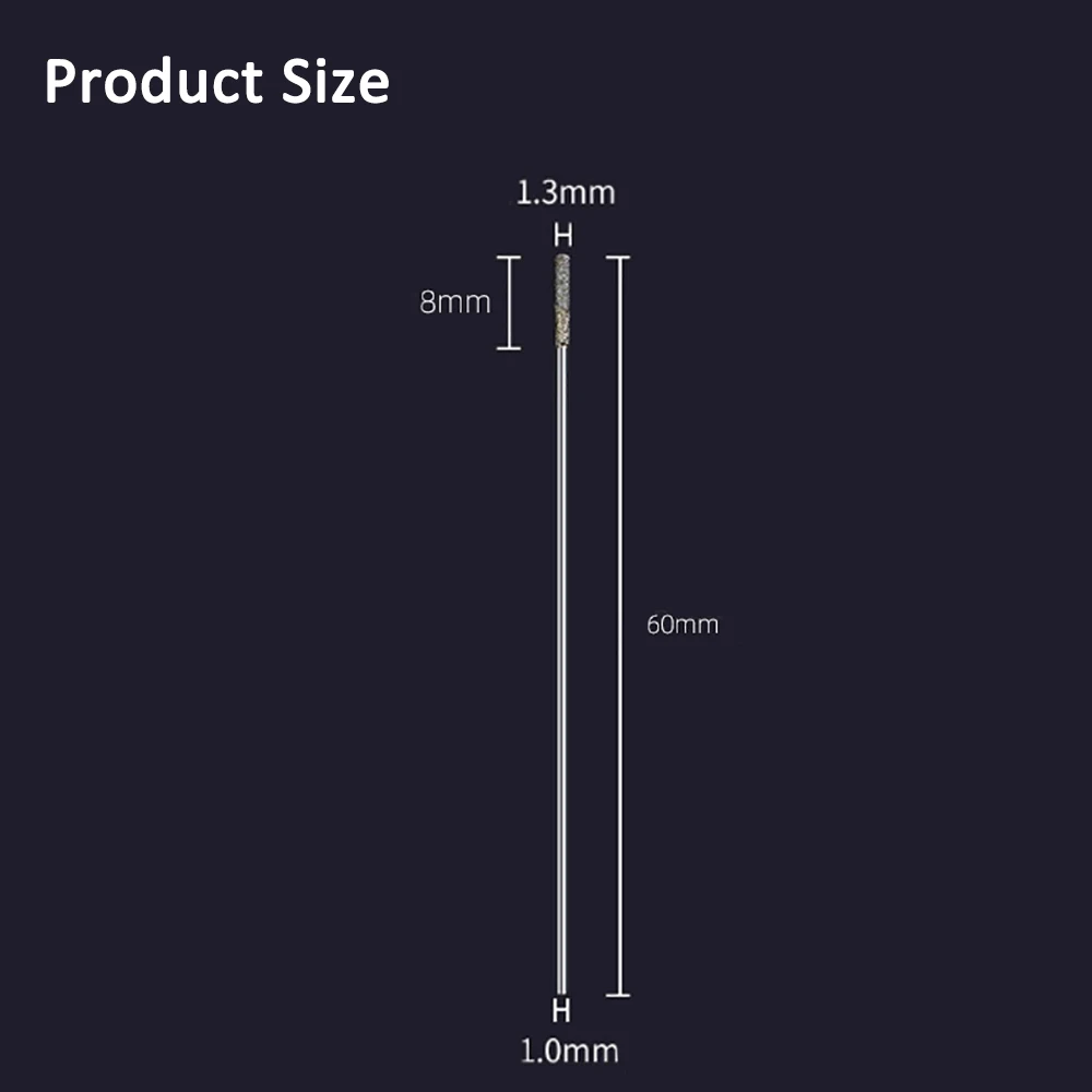 10Pcs Diamond Coated Core Drill Bits Hole Saw Glass Tile Ceramic Marble Drop Ship Extend Diamond Drill Bit 1mm-3mm Round Shank