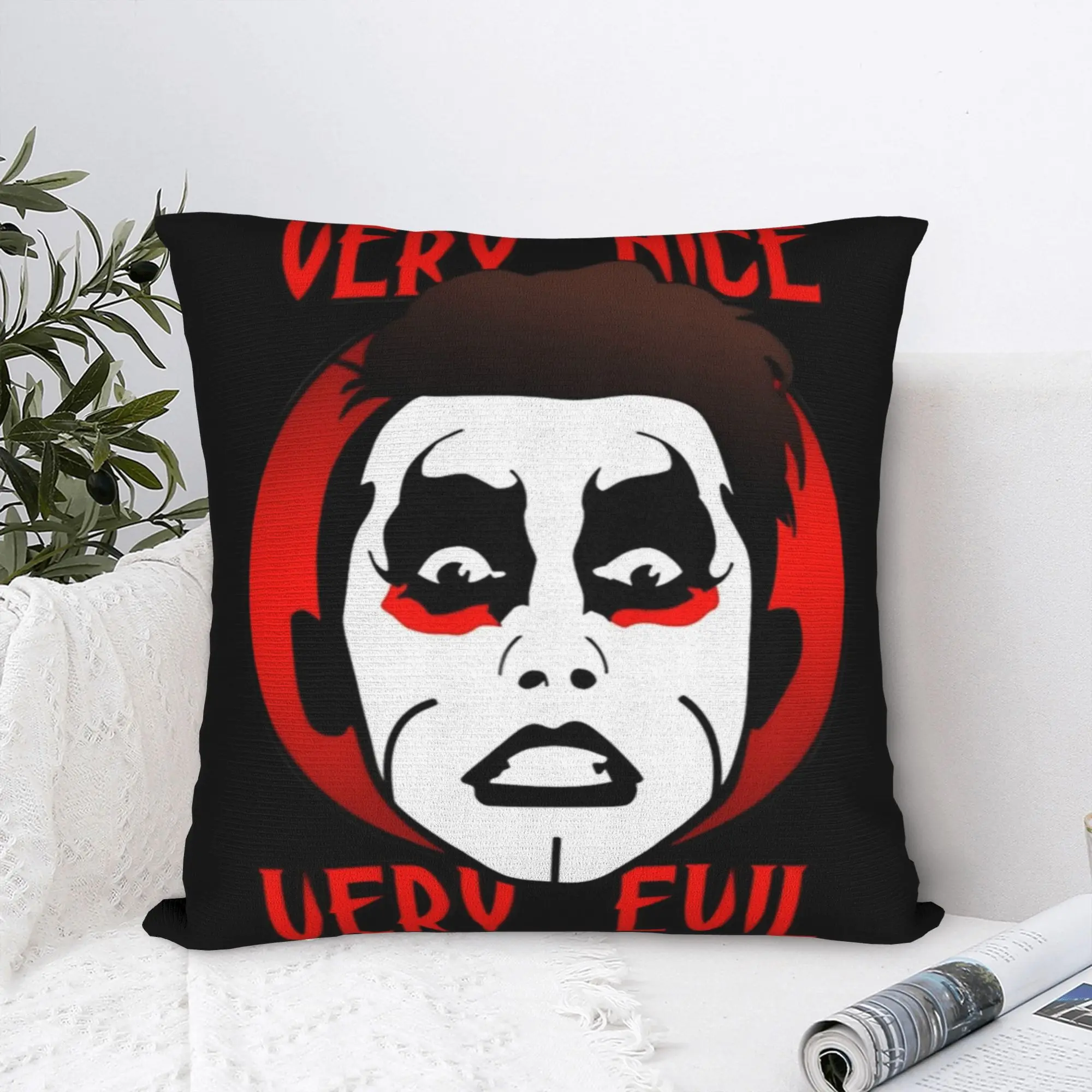 Danhausen Wrestling Punk Square Pillow Covers Polyester Bed Car  Cushion Case Cute Decor Throw Pillow Case 40*40